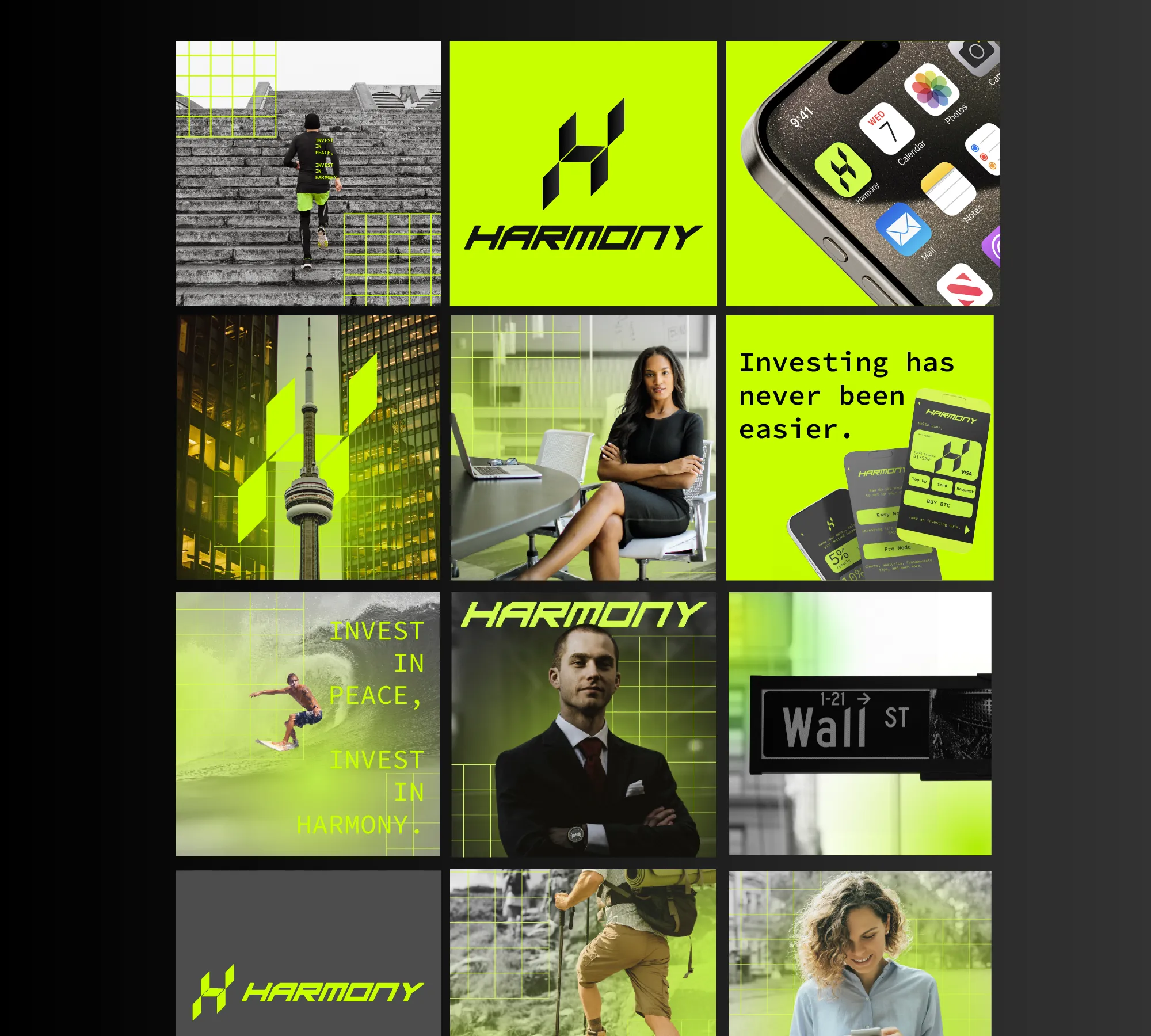 Harmony Investments brand work